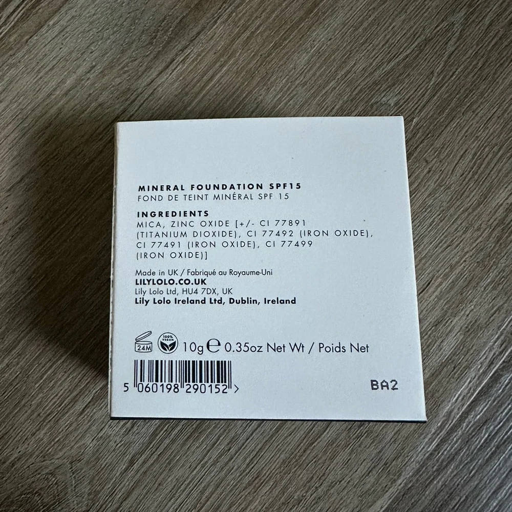 BUY 1 GET 1 FREE | Lily Lolo Mineral Foundation FULL size, SPF 15 (NEW IN BOX)
